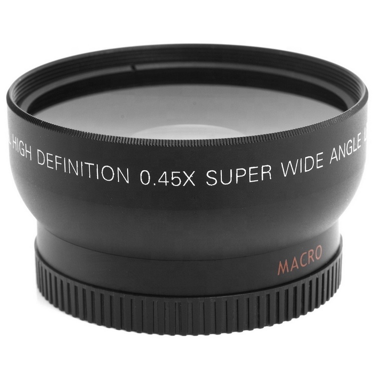 52MM 0.45X Camera Wide Angle Lens With 62MM UV Filter Thread